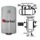 Boiler διπλής ενέργειας BARTEC SUPER GLASS (TITANIOY) 80 lt