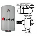 Boiler διπλής ενέργειας BARTEC SUPER GLASS (TITANIOY) 100 lt  