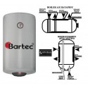 Boiler διπλής ενέργειας BARTEC SUPER GLASS (TITANIOY) 150  lt